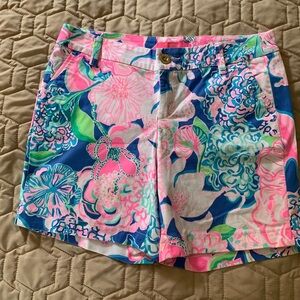 Lilly Pulitzer Floral Shorts Size 8